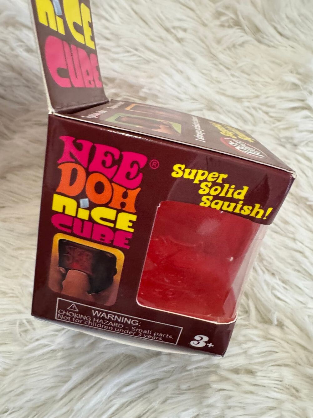 Dr Pepper Nee Doh Nice Cube squishy  Red stress relief fidget toy super solid